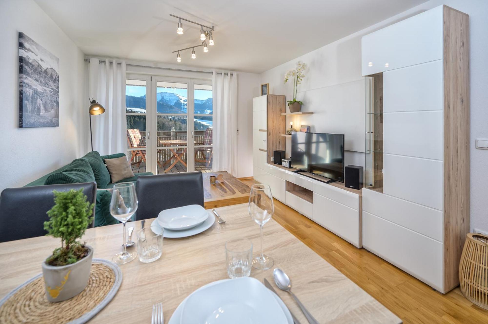 Haus "Bergblick" Ferienwohnung Falken Mit 1 Schlafzimmer 오버스타우펜 외부 사진